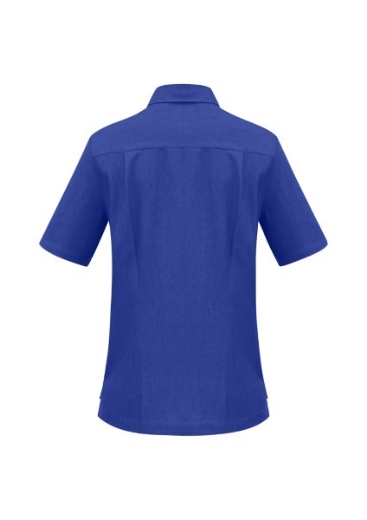 Picture of Biz Collection Ladies Oasis Shirt Action Back Overblouse Short Sleeve 100% breathable comfortcool polyester